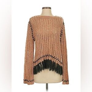 Miss Me Knit Tassel Sweater Size Medium